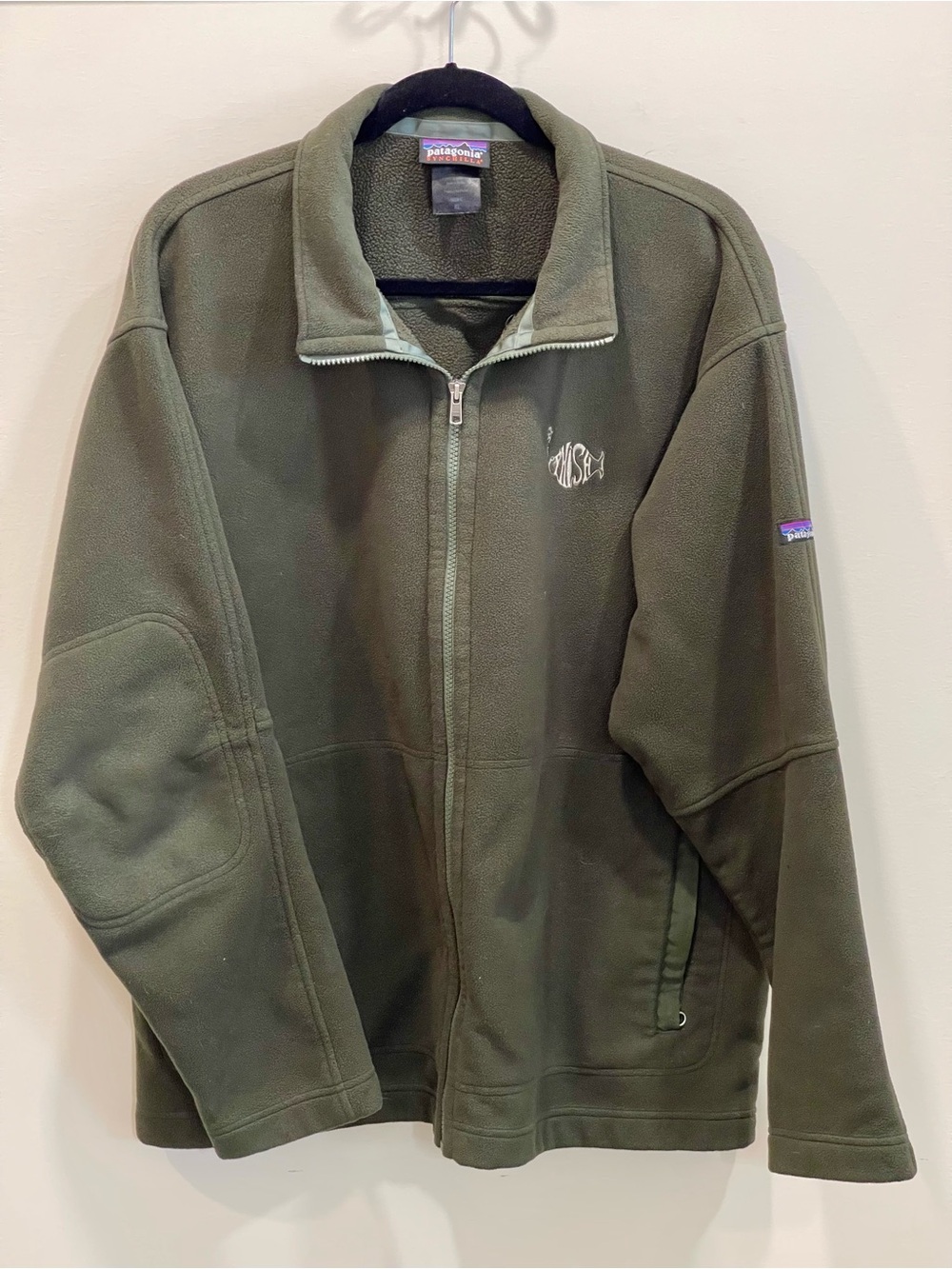 PHISH Patagonia Olive Green Full-Zip Fleece Jacket